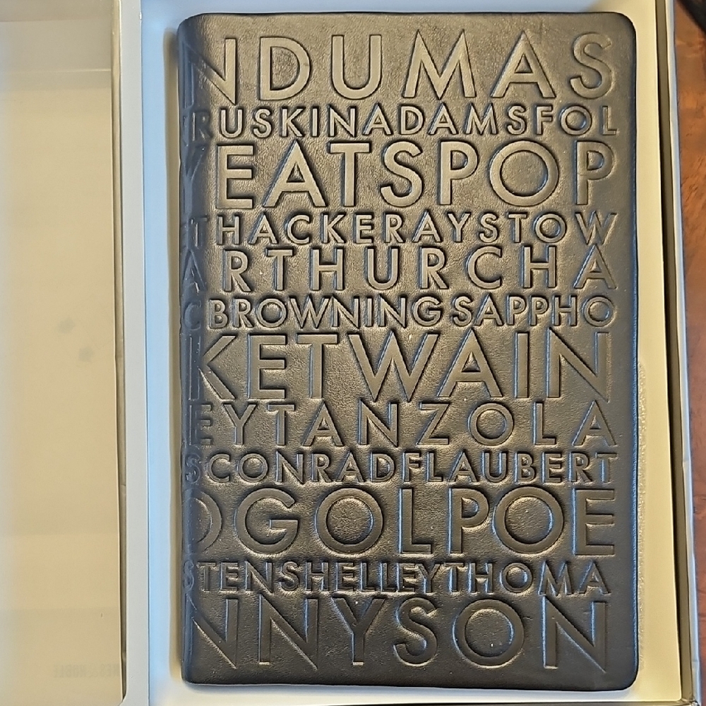 Nook Embossed Literary Wall Art in Black